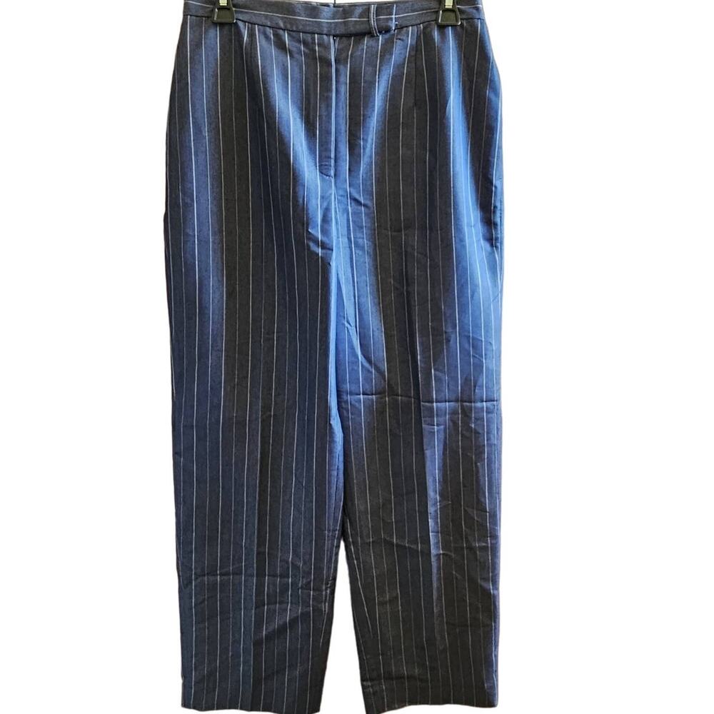 Blue Pinstripe Dress Pants Size 6 Petite